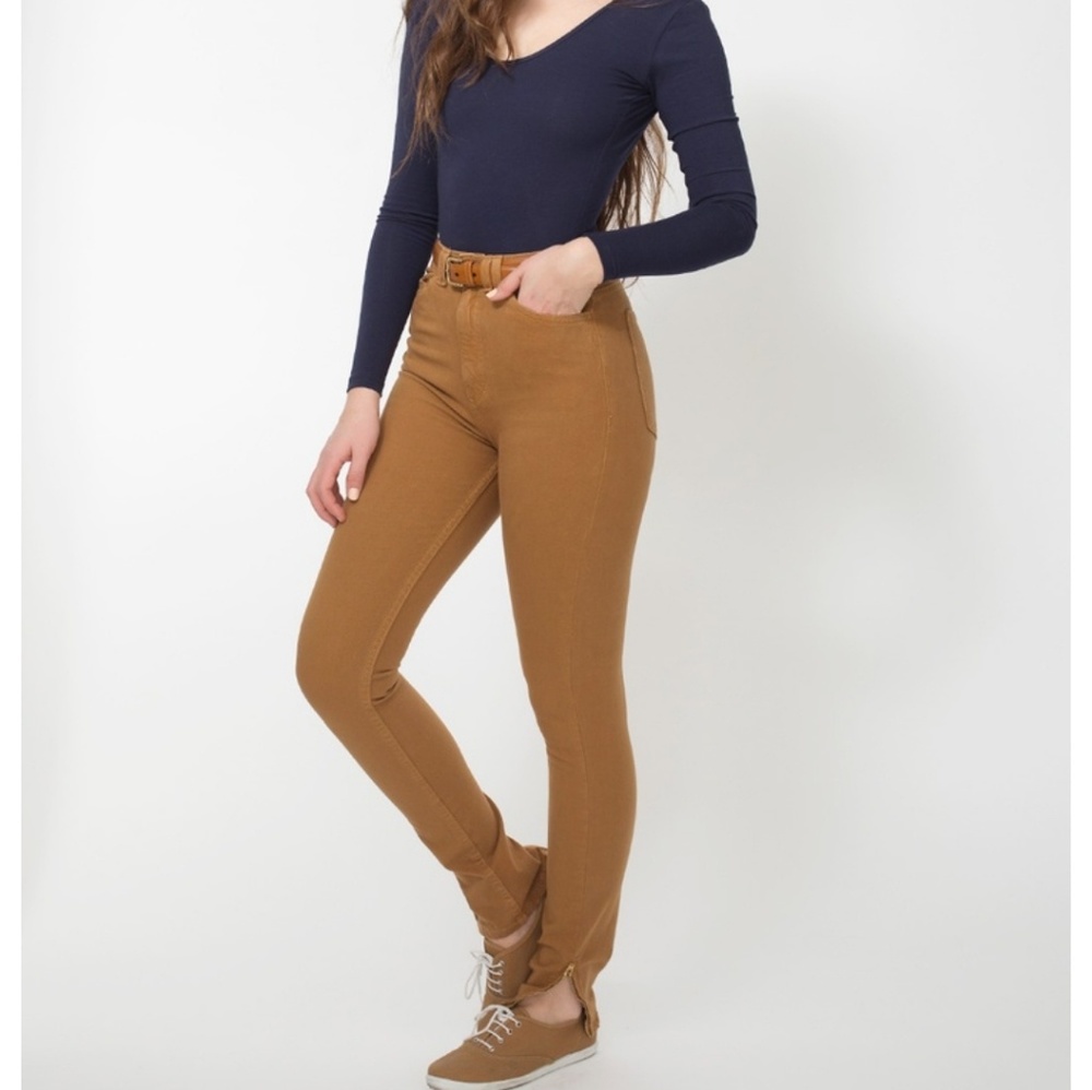 American Apparel Four-way Stretch Twill High-waist